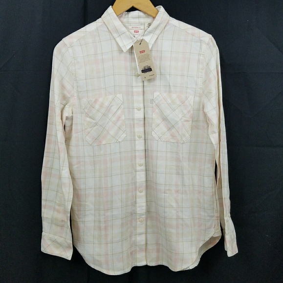 Levi's Tops - NEW Levi Shirt Women's Boyfriend Plaid Small